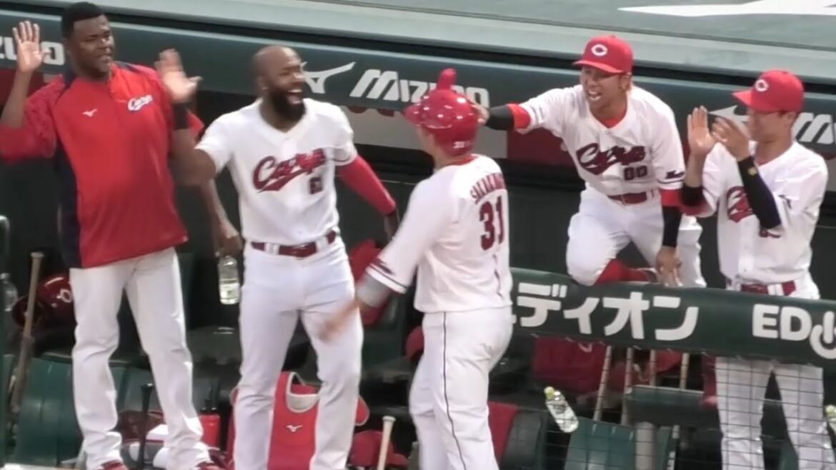 復調の兆し小園海斗、追加点となるタイムリーを打った瞬間のカープベンチ！広島東洋カープvs読売ジャイアンツ 2025年5月13日