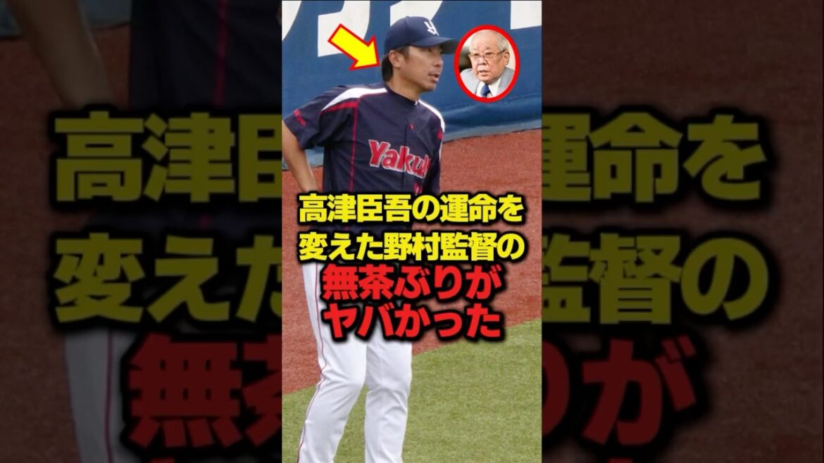 【感動】高津臣吾の運命を変えた野村監督の無茶ぶりがヤバかった #プロ野球 #NPB #海外の反応 #shortsvideo