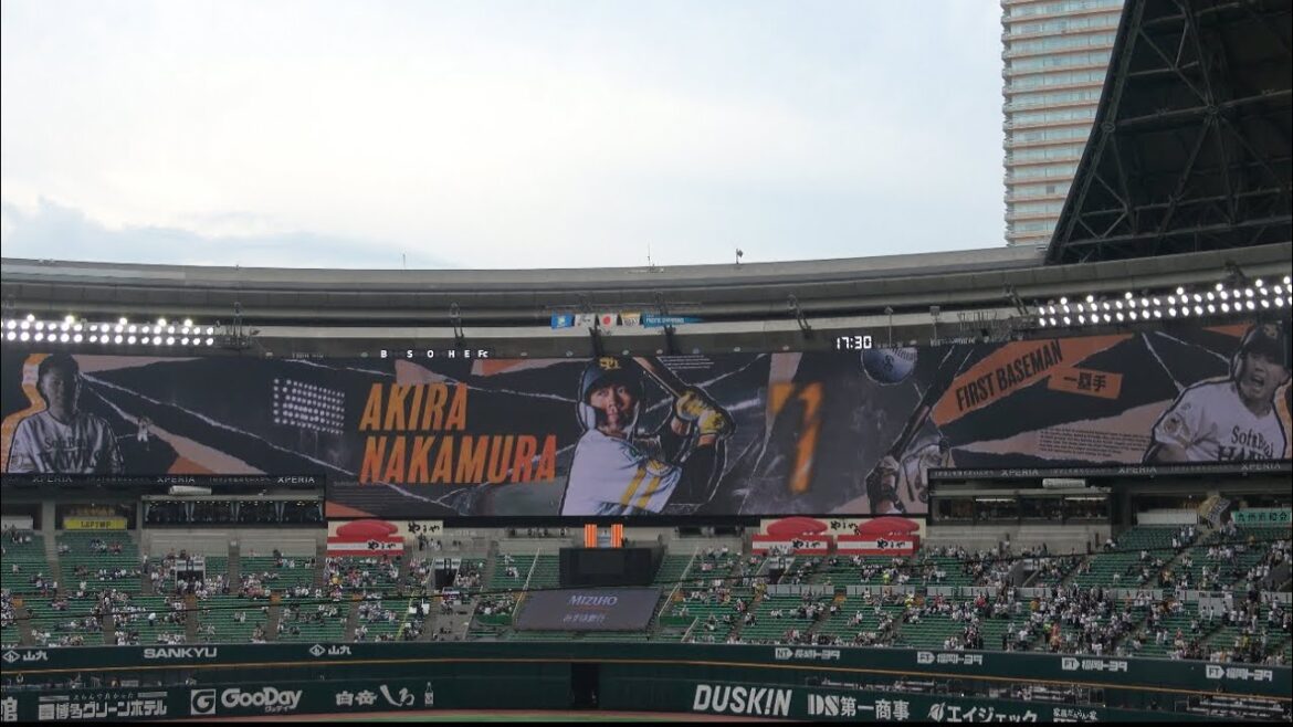 秋広優人スタメン‼️4番中村晃🥹ホークスサプライズスタメン発表😄ルーフオープンデー😮2025.5.15⚾️ソフトバンクホークス対西武ライオンズ