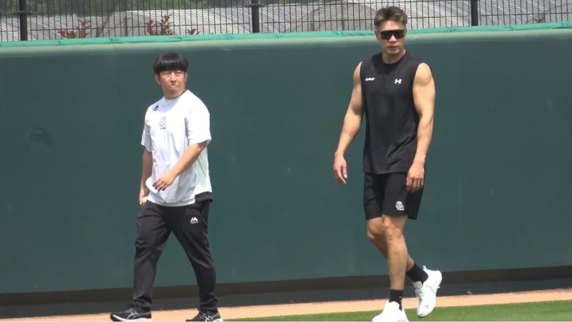 早く帰ってきて〜🥹ホークス柳田悠岐🥹復帰に向けてウォーキング開始🚶2025.5.16⚾️タマスタ筑後より