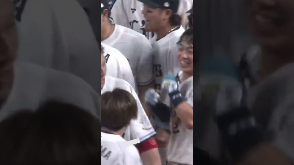 【なつお、担がれる！？】滝澤夏央選手がサヨナラ打！ネビン選手に思い切り担がれる・・・！