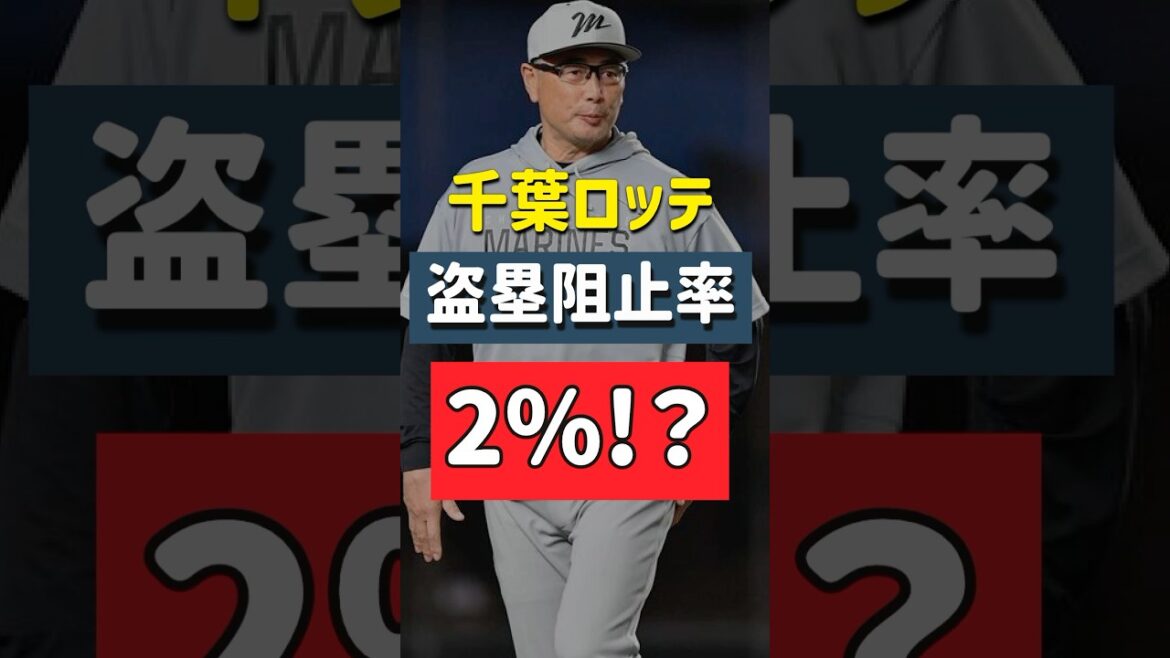 【閲覧注意】千葉ロッテ、盗塁阻止率が3%を切ってしまう......#chibalotte #shorts