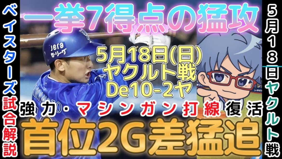 【5月18日】#横浜denaベイスターズ 試合感想【強力打線復活の３連戦】  #baystars   #swallows