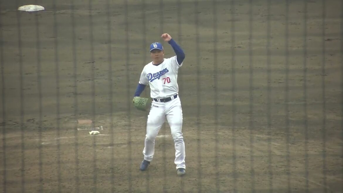 中日ドラゴンズ 近藤廉投手 投球練習 2025/5/16 ナゴヤ球場