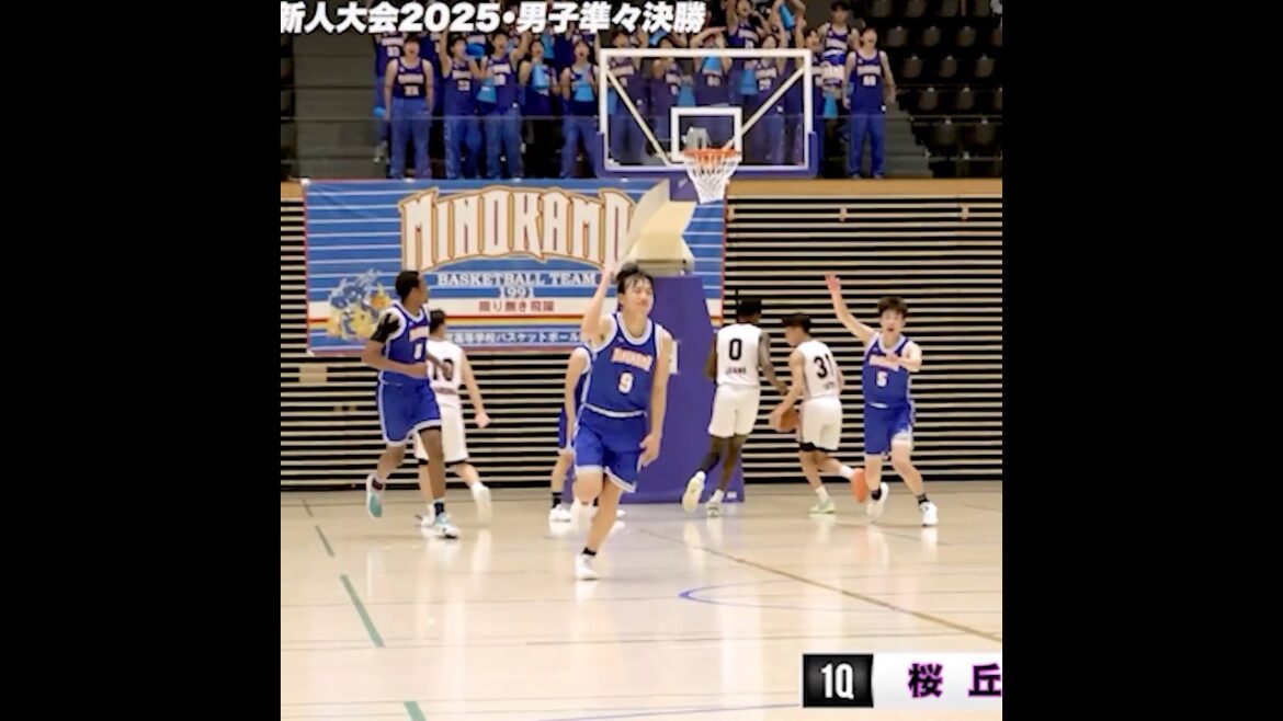 美濃加茂 止まらないスリーで20得点👌🏹バスカン3P含む5本沈めチームハイ🔥羽田野夏向 （ 2年｜176cm｜No.9 ）[東海高校バスケ新人大会2025] #高校バスケ #shorts