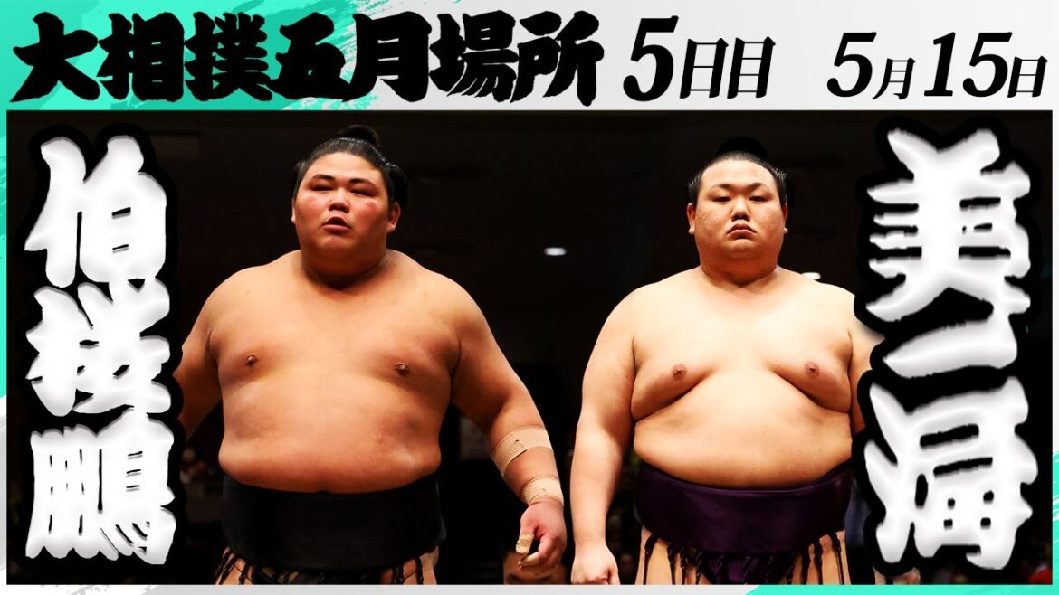 大相撲 伯桜鵬ー美ノ海<令和7年五月場所・5日目>SUMO 大相撲 伯桜鵬ー美ノ海<令和7年五月場所・5日目>SUMO
