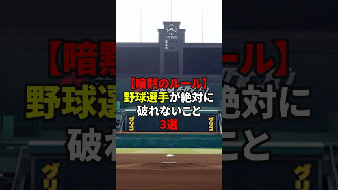 野球会の暗黙のルール#shorts #野球#雑学