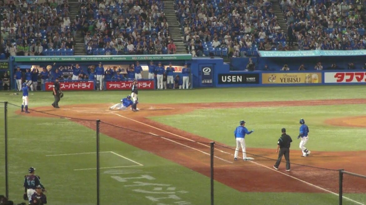 DeNA 宮﨑敏郎 タイムリーヒット　ヤクルト vs DeNA　2025年5月18日(日) 神宮球場