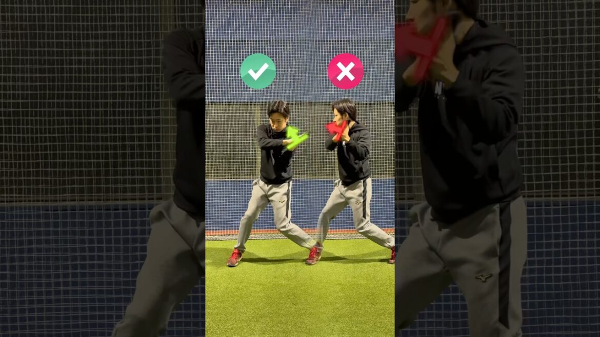 手首を返さない練習 #野球 #バッティング