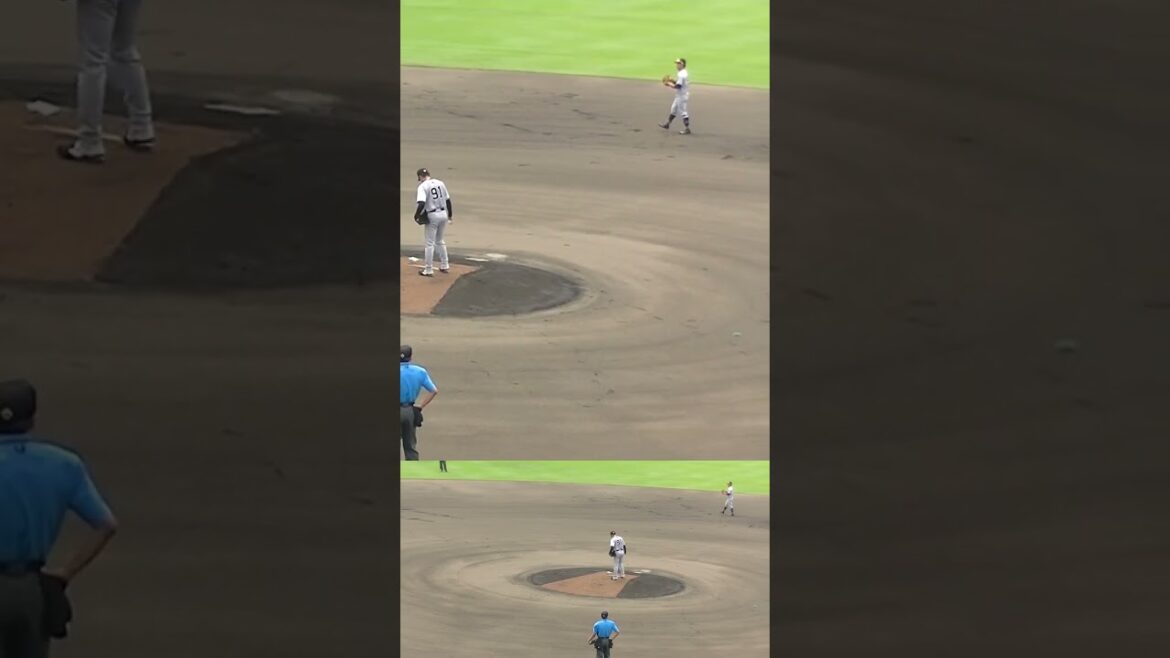 巨人 堀田賢慎 二軍先発試合 投球練習（2024年6月25日 北海道日本ハムファイターズ対 読売ジャイアンツ）