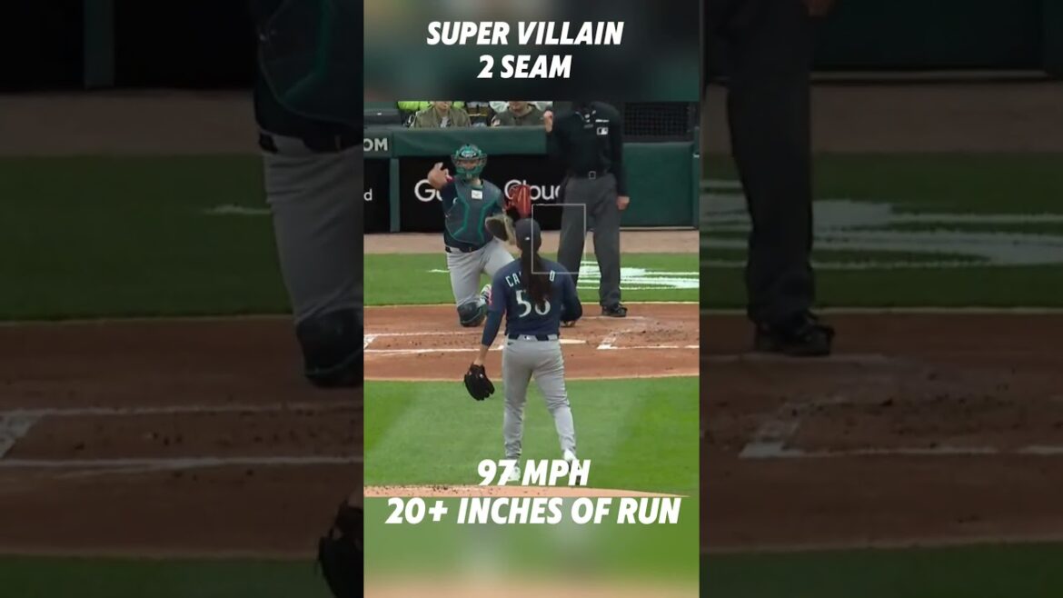 Most evil pitch of the season. Luis Castillo 🫣 #baseballszn #baseballplayer #mlb #athlete #sports