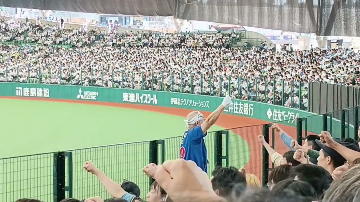 人間国宝50番先生の応援　オリックス東京応援団　2025.5.18 ベルーナドーム　　9回の逆転劇を後押しする　先頭バッター廣岡大志への応援