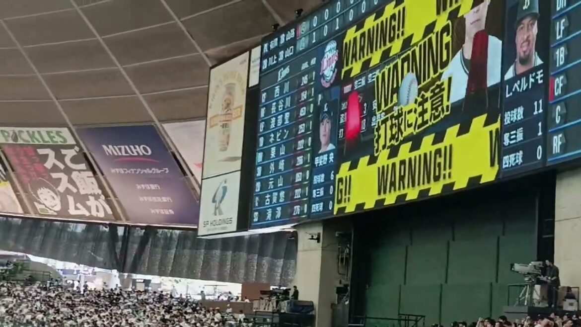 9回のオリックス逆転劇を応援で後押しする人間国宝50番先生　2025.5.18 ベルーナドーム　　さらにダメ押しがほしい中川圭太の打席