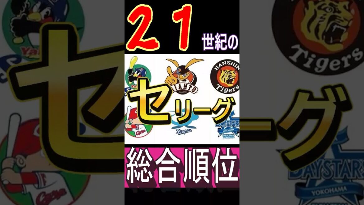 21世紀以降のセリーグ総合順位　＃VOICEVOX 青山龍星＃