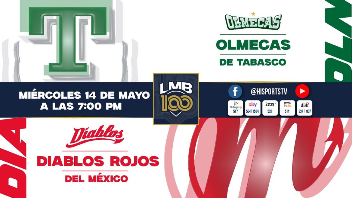 OLMECAS DE TABASCO VS DIABLOS ROJOS | LIGA MEXICANA DE BEISBOL