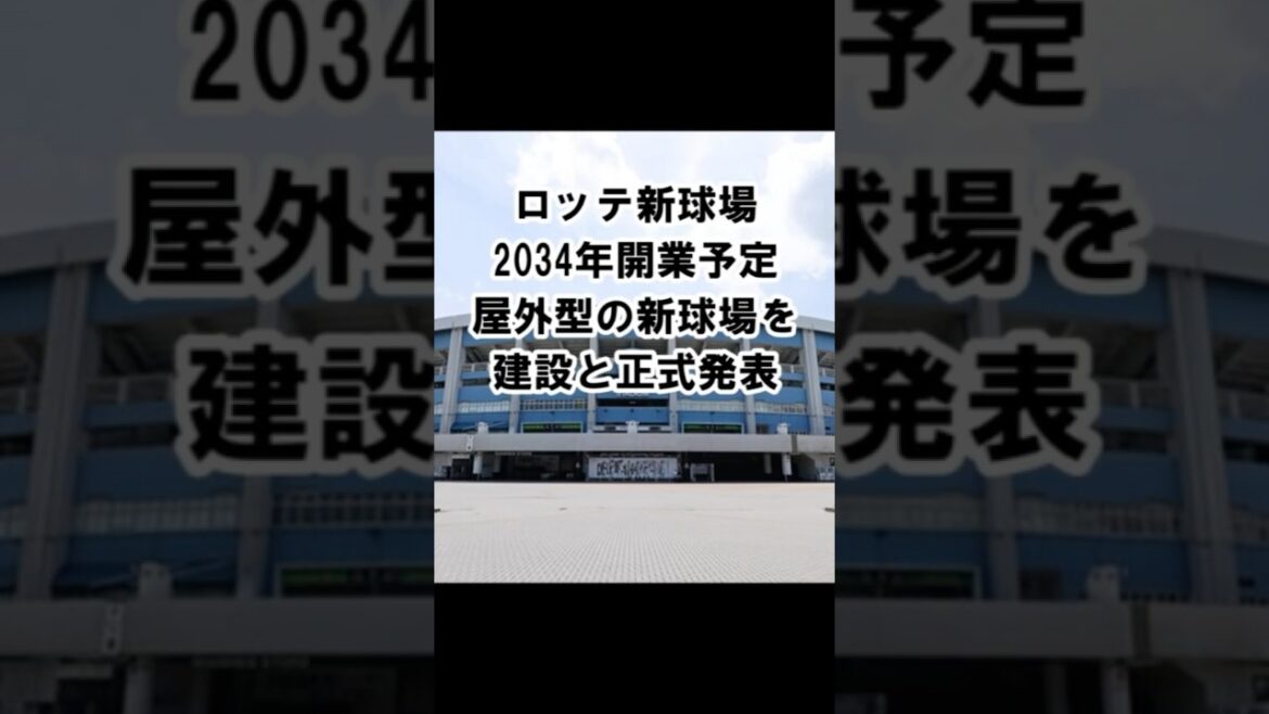 ロッテ新球場は2034年開業予定、屋外型の新球場を建設と正式発表（野球ファンの反応）#千葉ロッテマリーンズ #chibalotte #ZOZOマリンスタジアム #新球場 #幕張メッセ #屋外型球場
