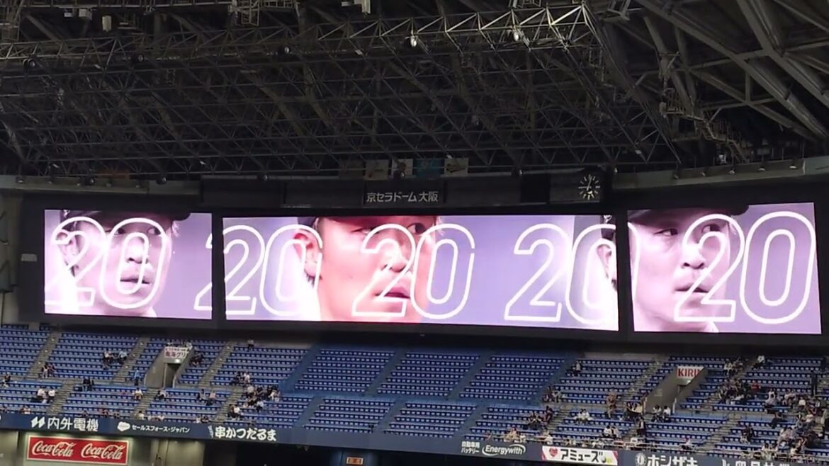 阿部翔太 投手 ｢菅田好貴  翔べ！SHOW TIME (阿部ver.)｣ 登場曲 オリックス･バファローズ 選手 ビジョン映像 PV 演出 ヘッドショット @ 京セラドーム 2025