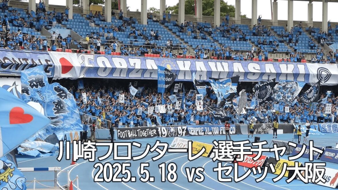 川崎フロンターレ 選手チャント集【20250518 明治安田Jリーグ 川崎フロンターレ－セレッソ大阪】 #Jリーグ #川崎フロンターレ