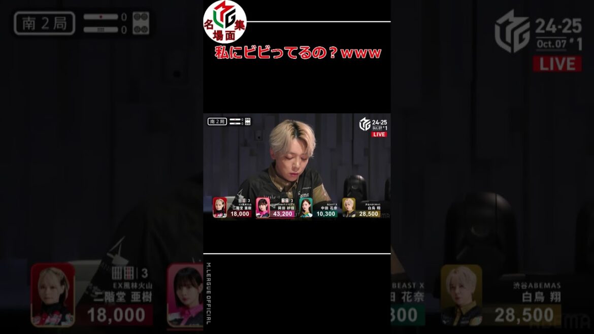 【Mリーグ/麻雀】私にビビってるの?www【岡田紗佳】 #Shorts 【Mリーグ/麻雀】私にビビってるの?www【岡田紗佳】 #Shorts