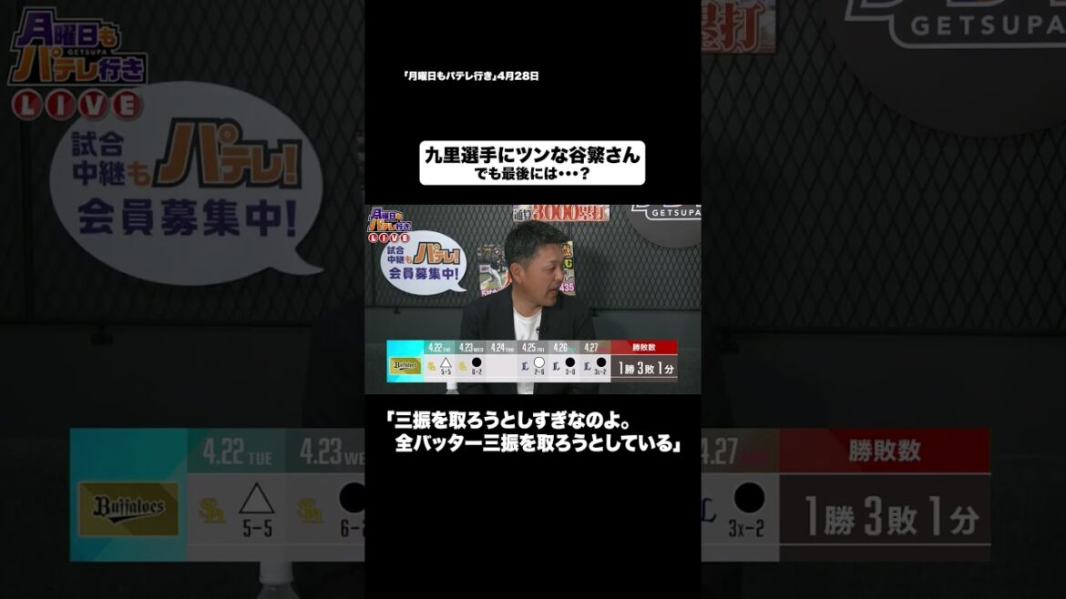 谷繁さんが九里亜蓮にツンツンな理由 #shorts