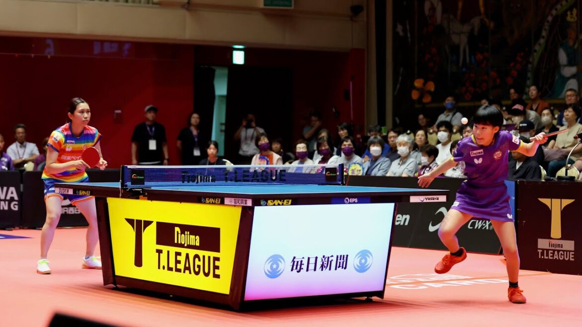 松島美空 vs 佐藤瞳 TBESTGAME 京都カグヤライズ vs 日本ペイントマレッツ ノジマTリーグ2024-2025 2024年9月7日 KBSホール 第1G【卓球 Tリーグ公式】