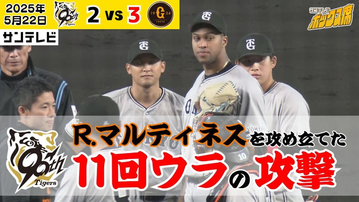 【11回ウラ全打者ハイライト】サトテル打った！豊田が繋いだ！あのR.マルティネスをここまで攻め立てたが…あと一歩及ばず… #サンテレビボックス席