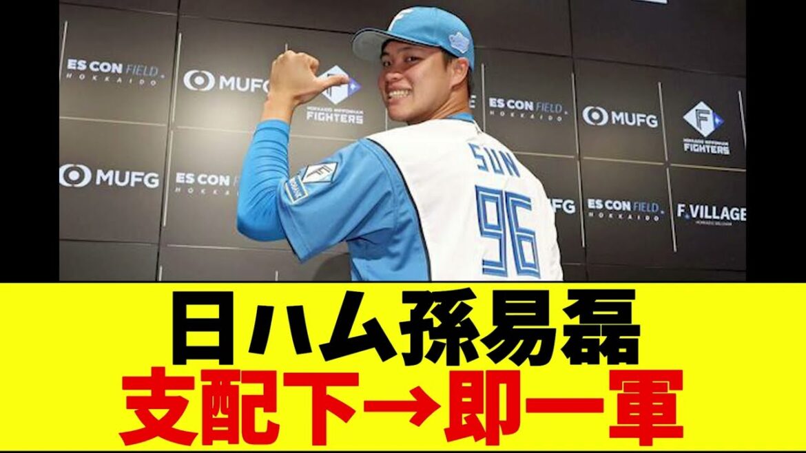 【朗報】日ハム孫易磊（20）、支配下登録から即一軍昇格！！！【杉谷も反応】