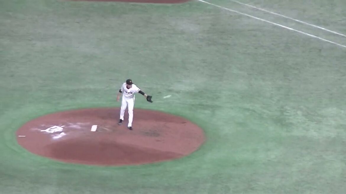 堀田賢慎 山本裕大をレフトフライに打ち取る（ 読売ジャイアンツ対 横浜DeNAベイスターズ2024年4月6日）