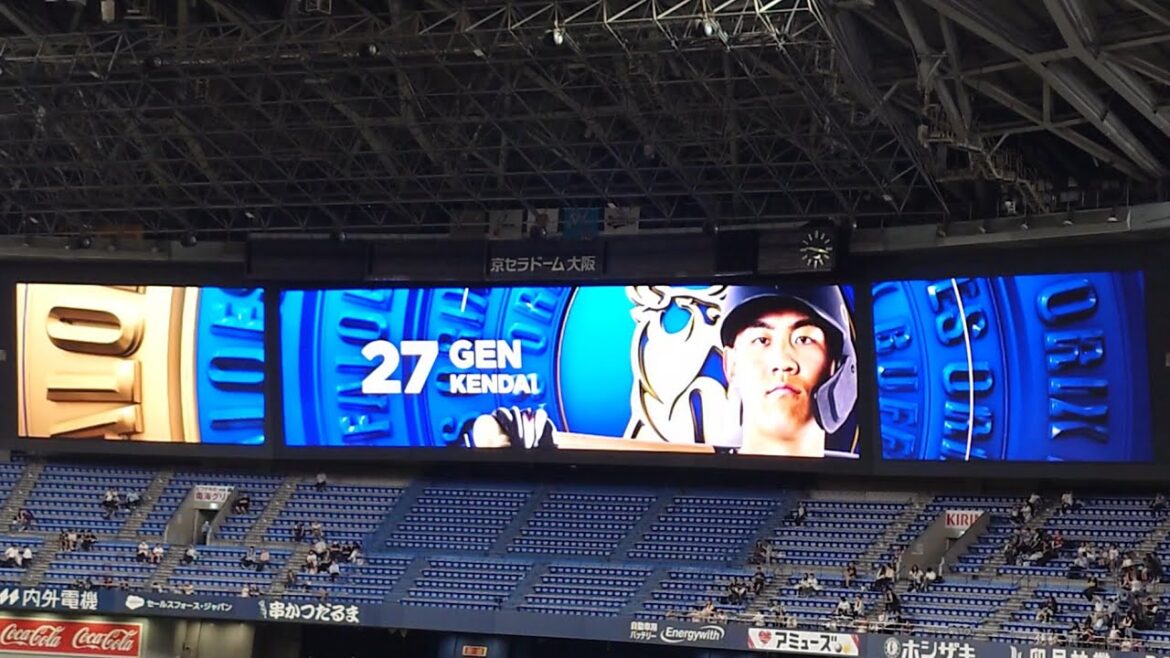 元謙太 選手 ｢瑛人  ハッピーになれよ｣ 登場曲 オリックス･バファローズ 選手 ビジョン映像 PV 演出 ヘッドショット @ 京セラドーム 2025