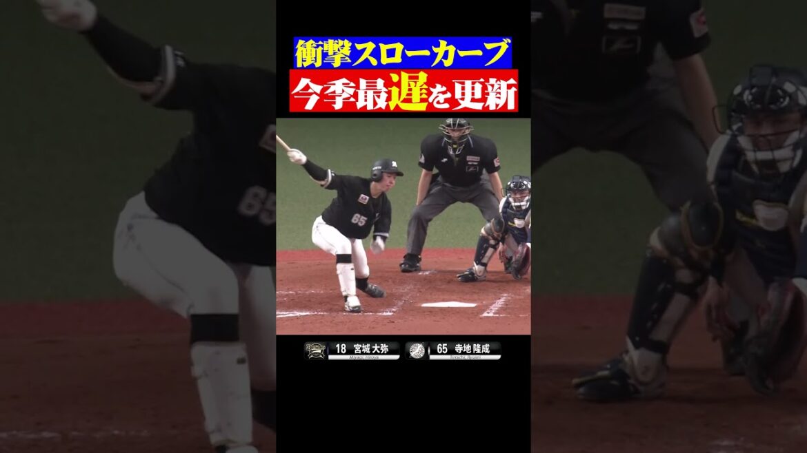 衝撃のスローカーブ…今季最「遅」を更新 #shorts