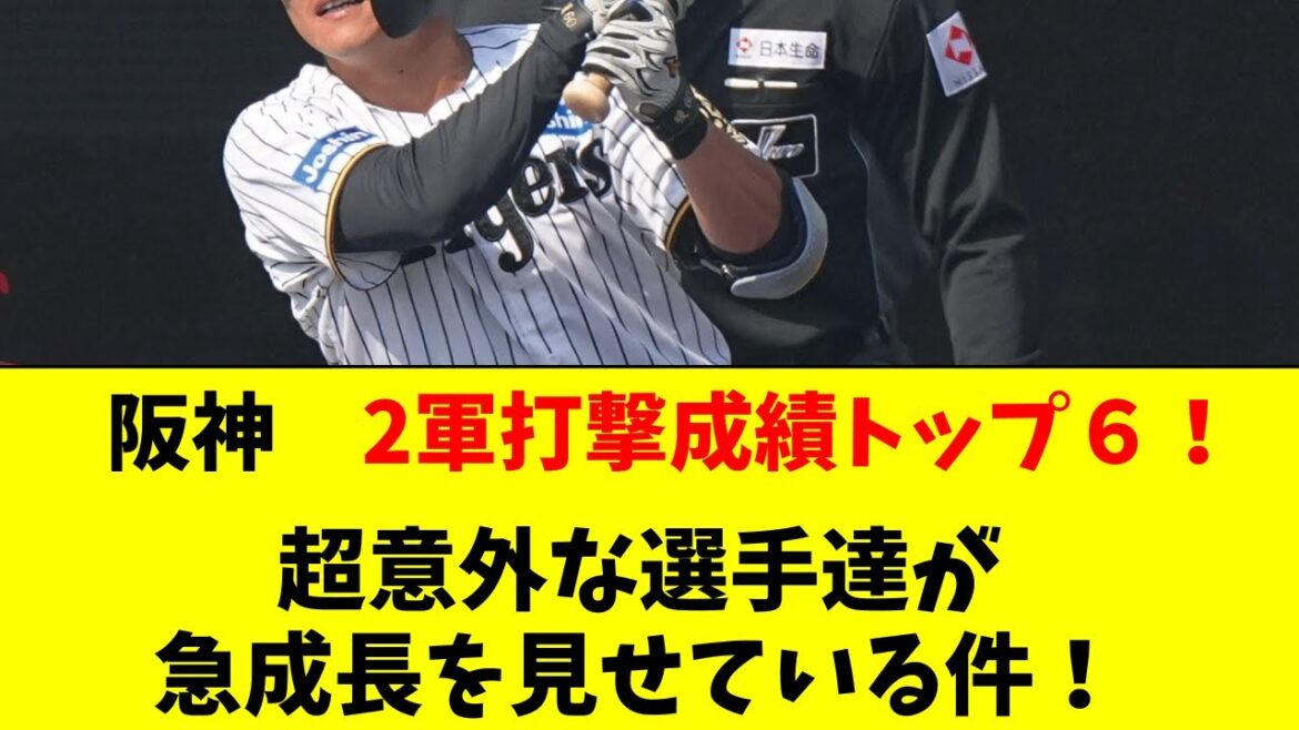 【阪神】2軍のOPSトップ６がめちゃくちゃ面白い事にｗｗ