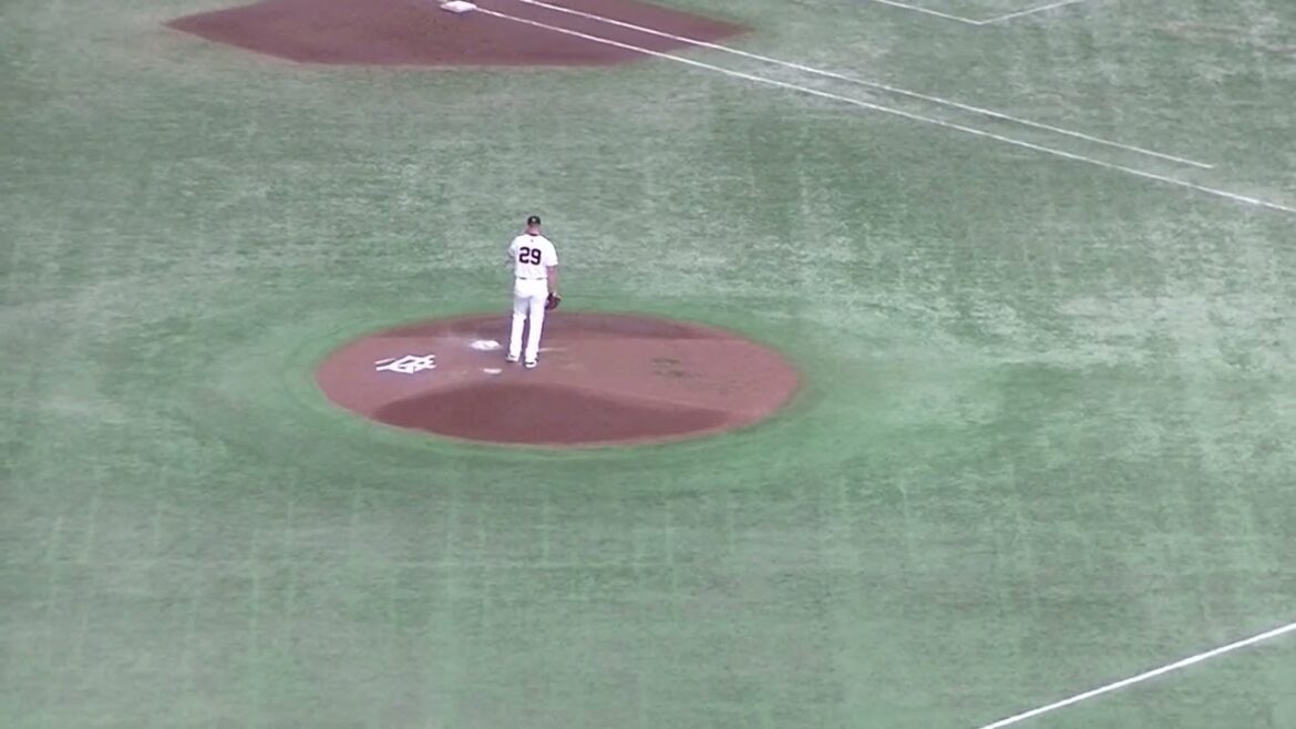 上本崇司を三振にとるグリフィン【読売ジャイアンツ対 広島カープ2024年6月29日】