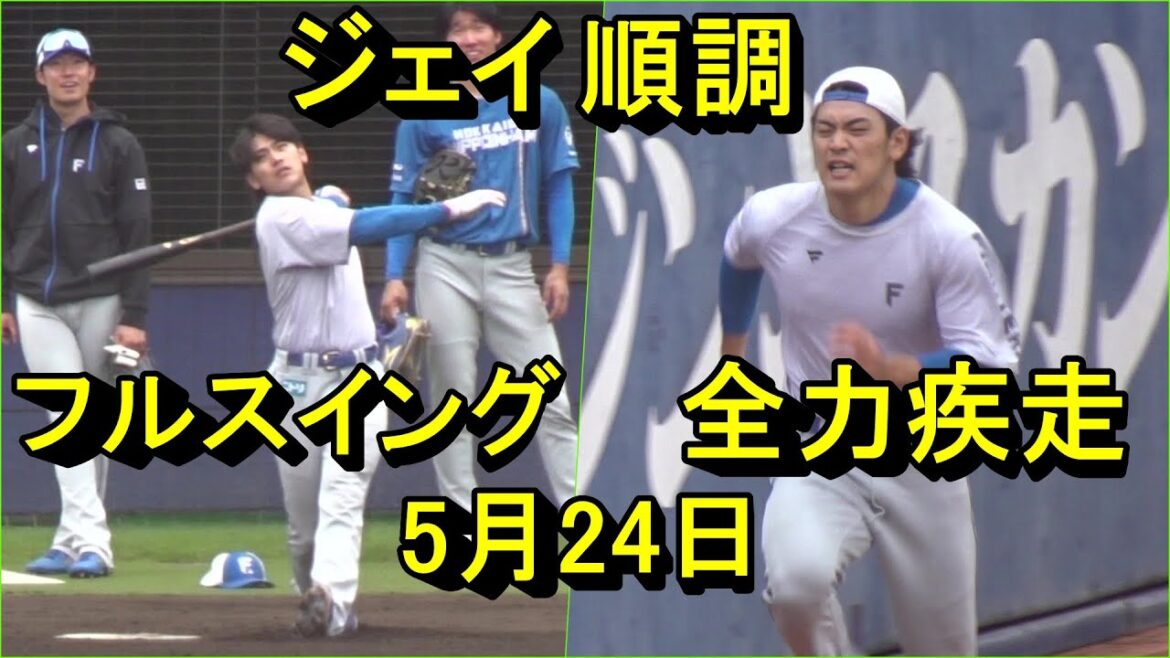 野村佑希、全力疾走＆フルスイング、試合復帰まであと少し、生田目翼も順調、今川優馬が豪快弾、鎌ケ谷残留組2025.5.24