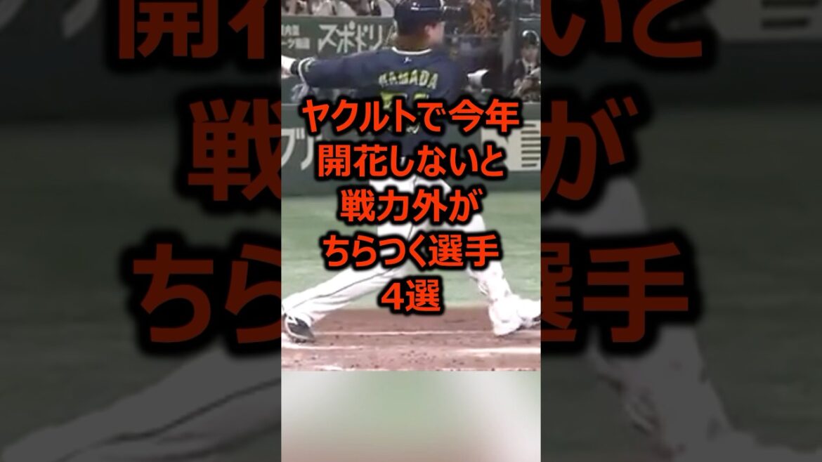 ヤクルトで今年開花しないと戦力外がちらつく選手4選 #プロ野球 #ヤクルトスワローズ #東京ヤクルトスワローズ ヤクルトで今年開花しないと戦力外がちらつく選手4選 #プロ野球 #ヤクルトスワローズ #東京ヤクルトスワローズ