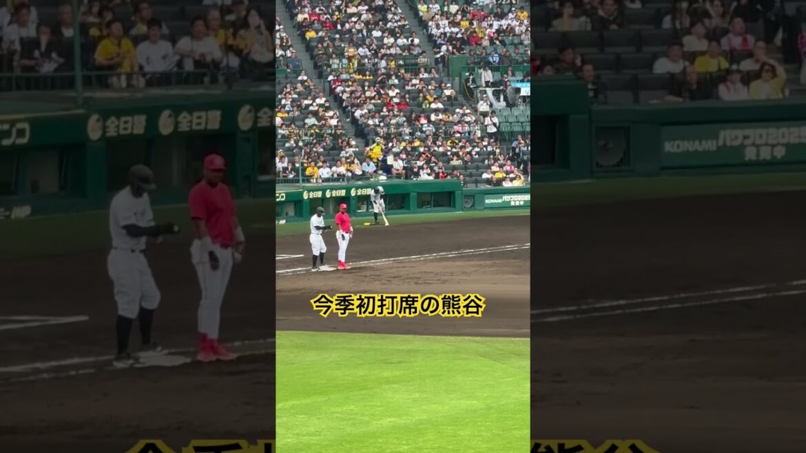 #熊谷敬宥 今季初打席へ なお大山熊谷でサトテルの盗塁をかき消してしまう #阪神タイガース