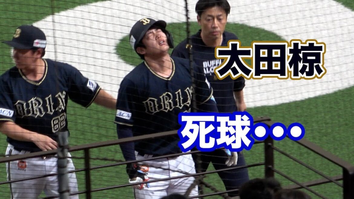 右手首への死球に顔をゆがめベンチへ退く太田椋