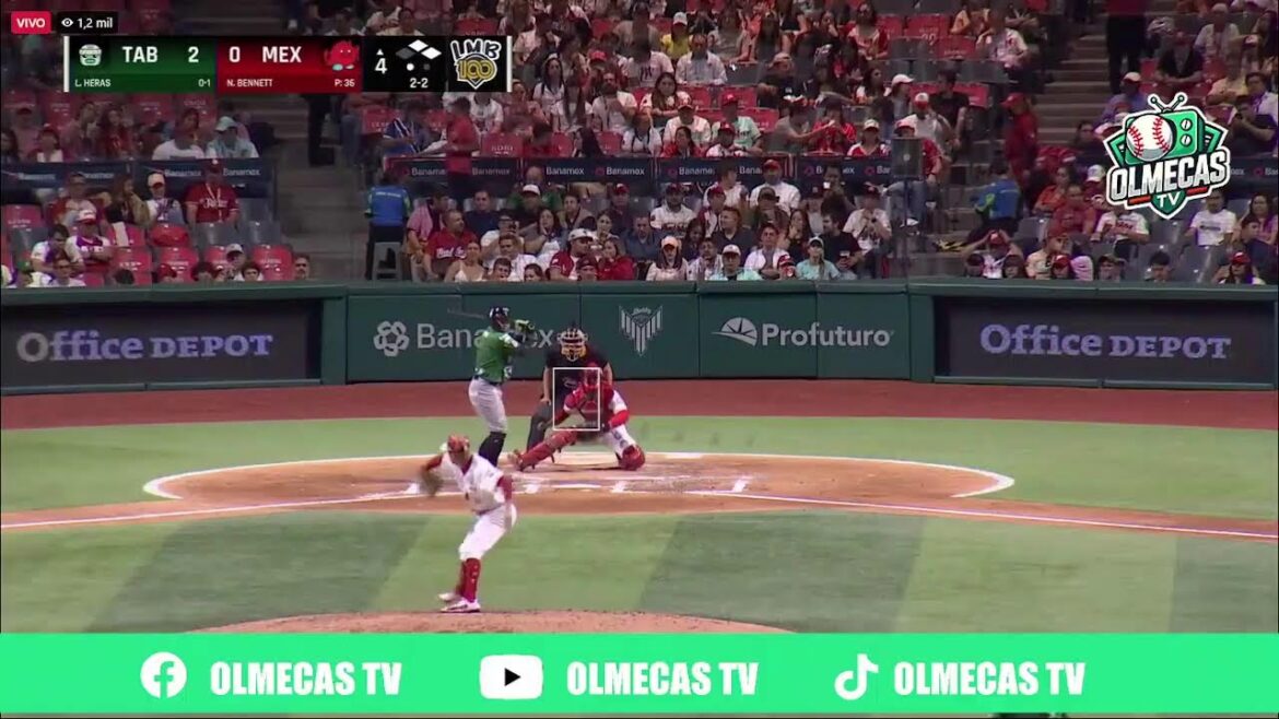 LMB: DIABLOS ROJOS DEL MÉXICO vs OLMECAS DE TABASCO JUEGO 3