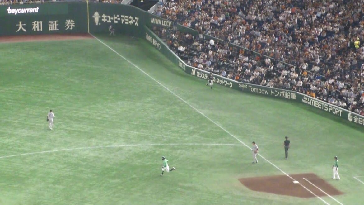 ヤクルト 増田珠 スリーベースヒット　巨人 vs ヤクルト　2025年5月24日(土) 東京ドーム