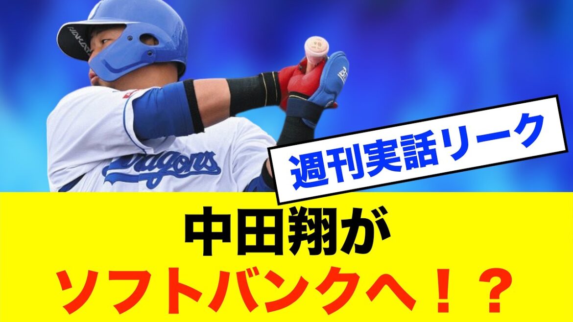 【本当?】中日×ソフトバンクの極秘交渉！？中田翔トレード報道の真実※中日ドラゴンズ専門スレ反応集