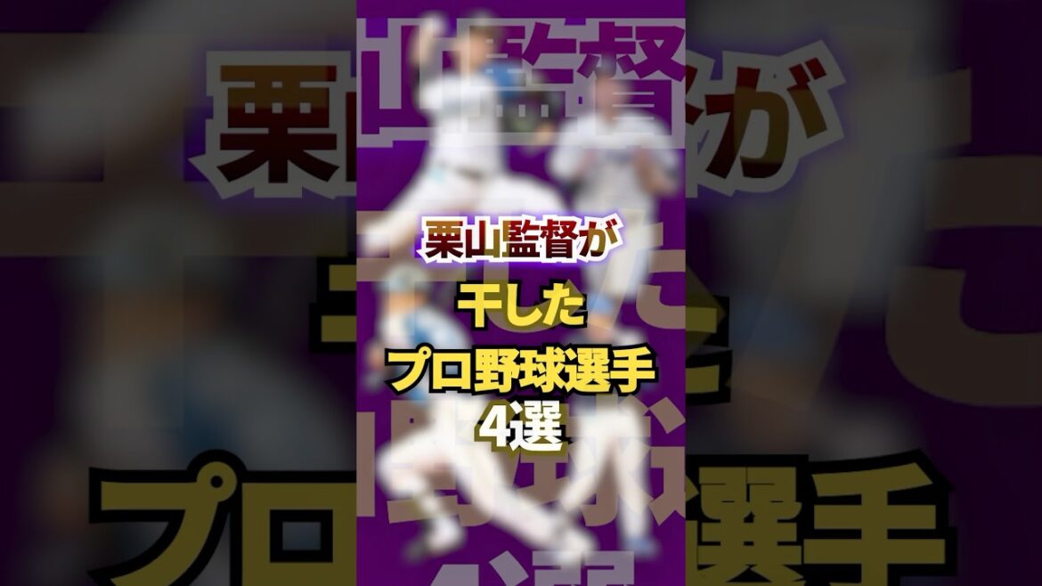 栗山監督が干したプロ野球選手4選　#プロ野球