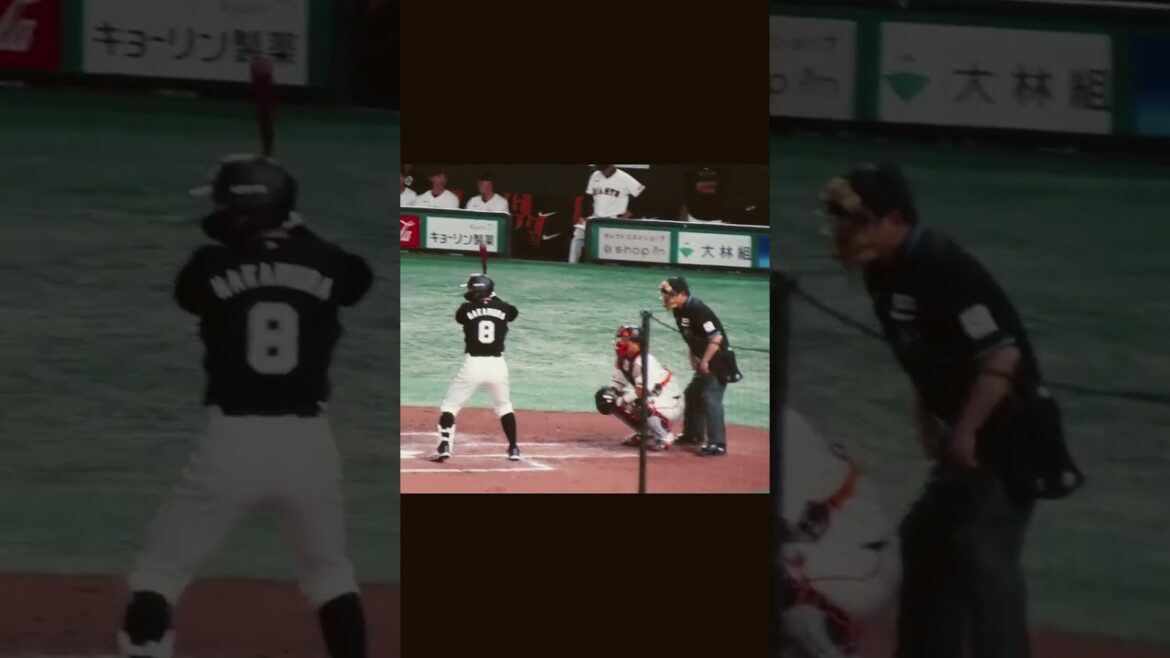 【マリーンズ】中村奨吾バッティングフォーム　2024年3月19日 読売ジャイアンツ対 千葉ロッテマリーンズ