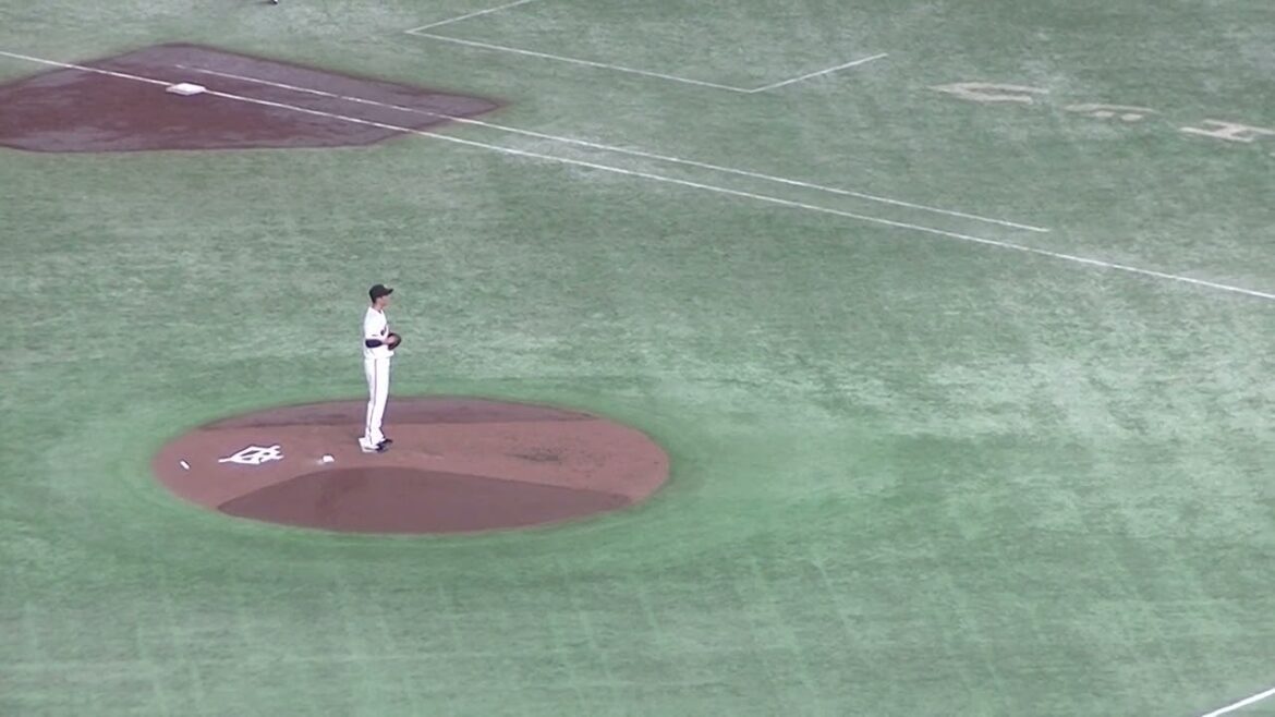 野間峻祥を三振にとる戸郷翔征【読売ジャイアンツ対 広島東洋カープ  2024年8月22日】