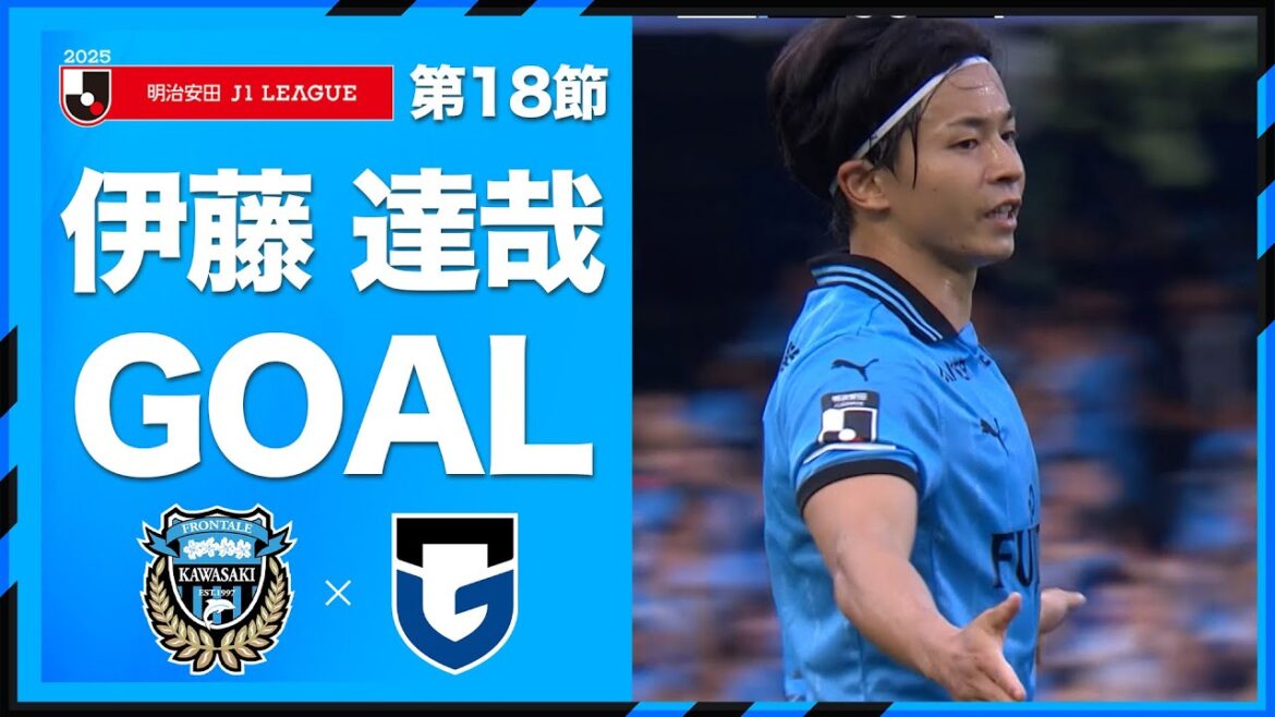 前を向いた大関友翔が縦パスを刺す。最後は伊藤達哉が右足を振り抜く。#川崎フロンターレ #frontale