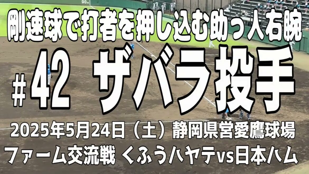 【快速球で三者三振】ザバラ投手