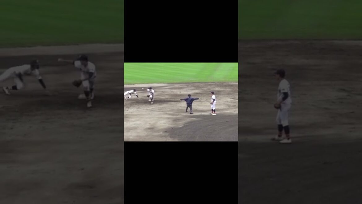 ランナー呆然…セーフと思った次の瞬間にアウト　浦和学院vs帝京三　#高校野球 #浦和学院 #野球 #高校生