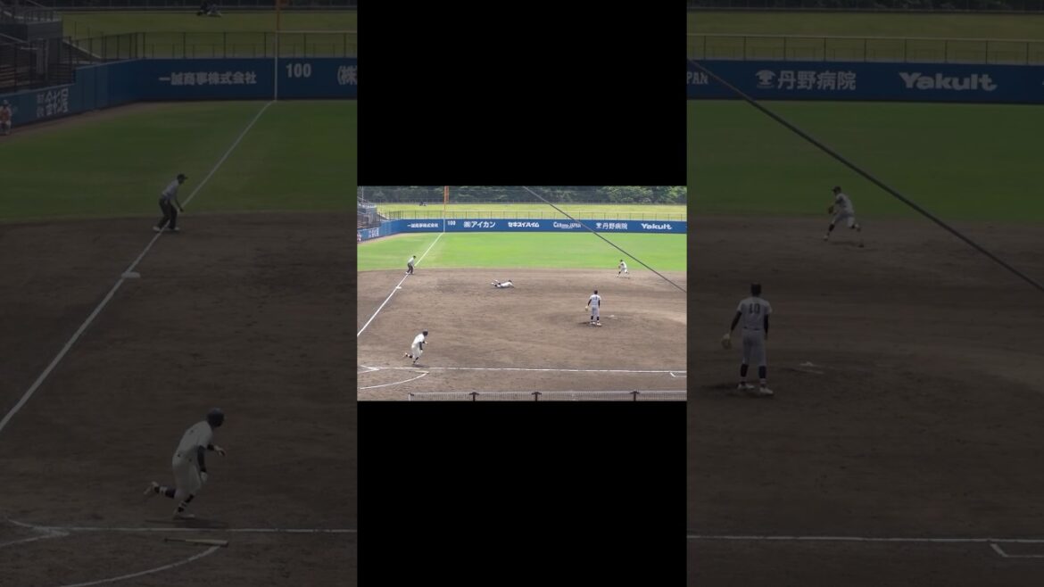 横浜高校・為永皓 鋭い当たりをダイビングキャッチ！　#高校野球 #横浜高校 #野球 #守備 #甲子園 #高校生