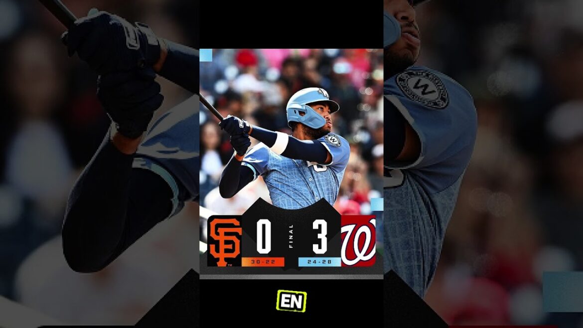 SAN FRANCISCO GIANTS 0-3 WASHINGTON NATIONALS - MLB - Irvin brilla en la lomita
