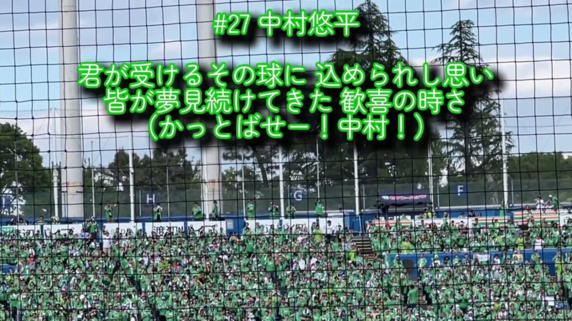 東京ヤクルトスワローズ 中村悠平 応援歌【歌詞有り】明治神宮野球場 TOKYO燕プロジェクト2025