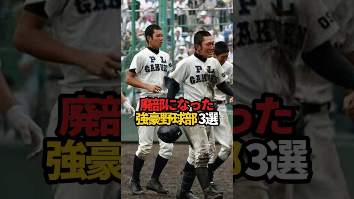 廃部になった競合野球部 3選#sports #shorts #プロ野球 #野球 #やきゅスト