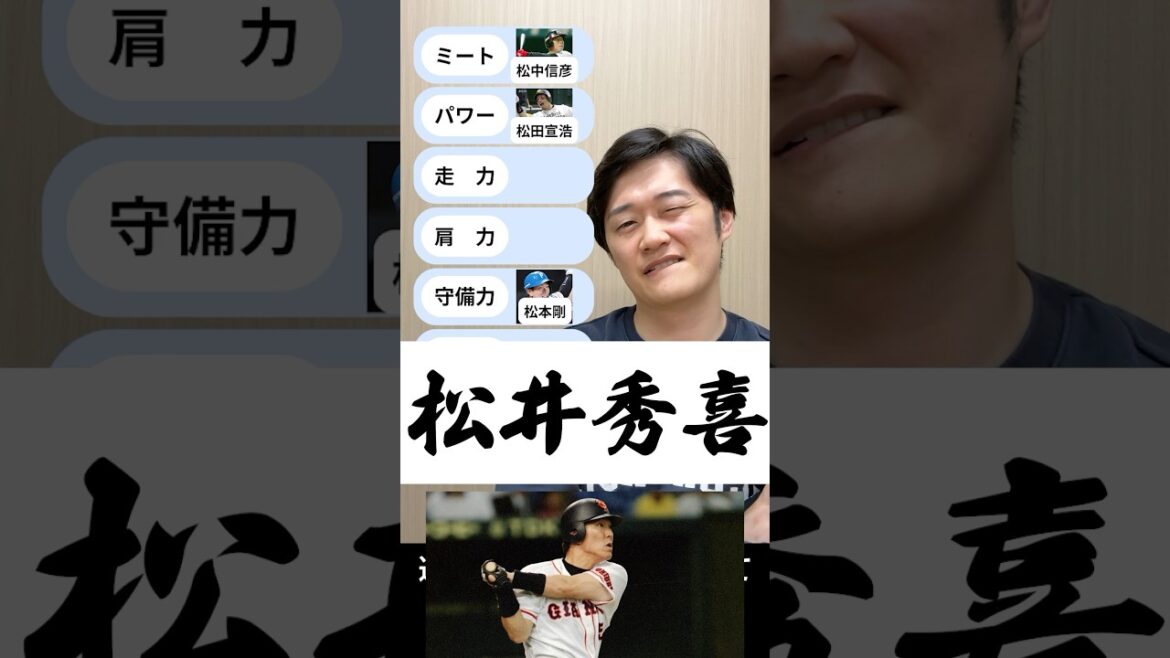 最強を作れ #パワプロ #プロ野球 #松本剛 #松井秀喜 #松井稼頭央